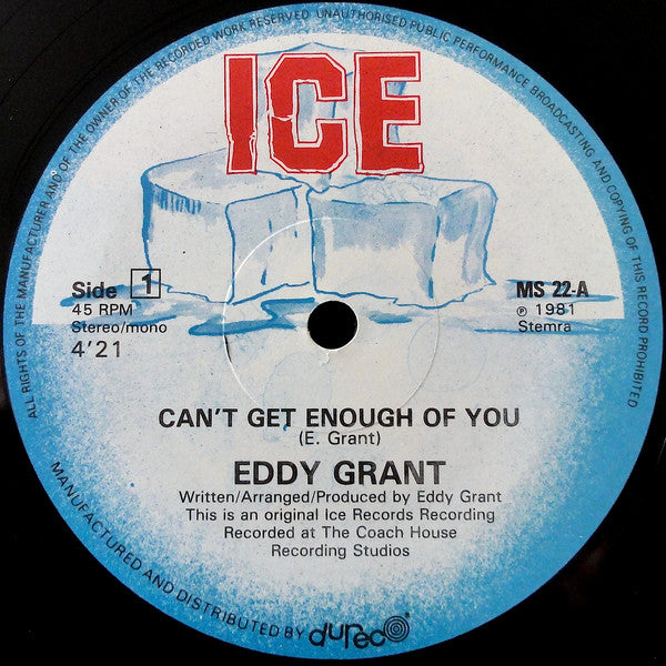 Eddy Grant : Can't Get Enough Of You / Time Warp (12", Maxi)