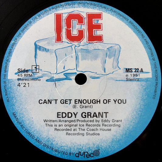 Eddy Grant : Can't Get Enough Of You / Time Warp (12", Maxi)