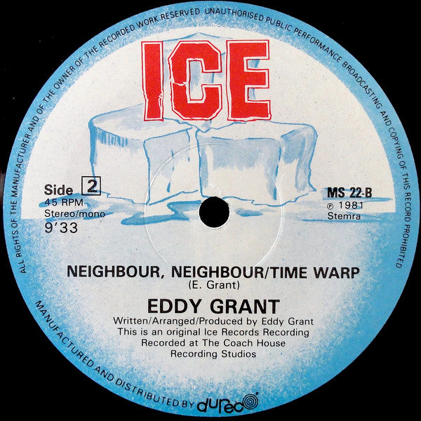 Eddy Grant : Can't Get Enough Of You / Time Warp (12", Maxi)