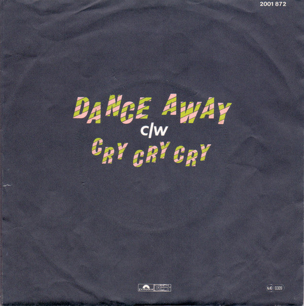 Roxy Music : Dance Away (7", Single)