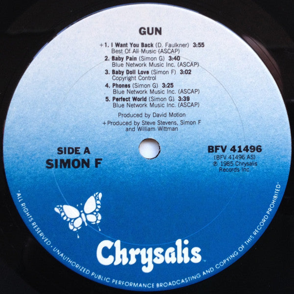 Simon Fellowes : Gun (LP, Album)