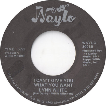 Lynn White : Don't Let Success (Turn Our Love Around) (7", Single)