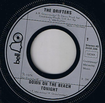 The Drifters : Down On The Beach Tonight (7", Single)