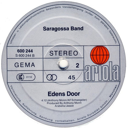 Saragossa Band : Ginger Red (12", Maxi)