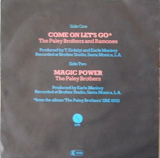 Paley Brothers & Ramones : Come On Let's Go (7", Single)