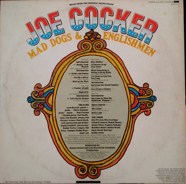 Joe Cocker : Mad Dogs & Englishmen (2xLP, Album, Fol)