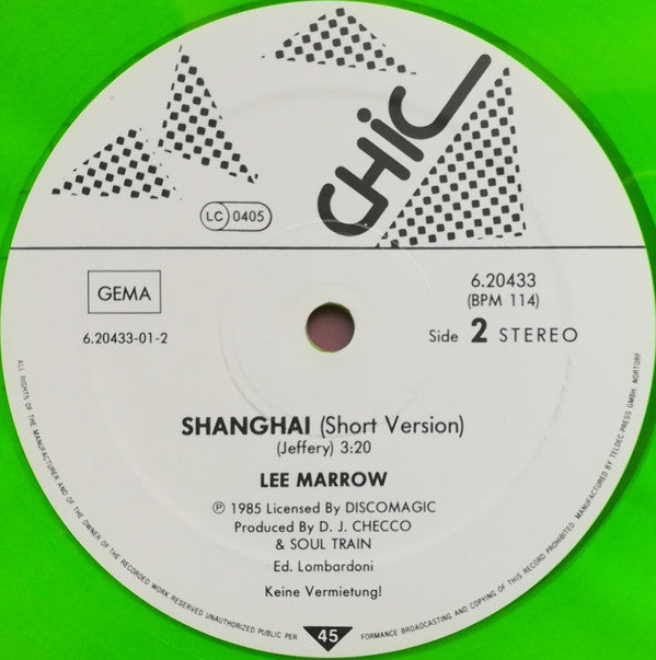 Lee Marrow : Shanghai (12", Maxi, Gre)