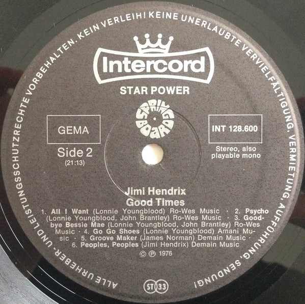 Jimi Hendrix : Good Times (LP, Comp)