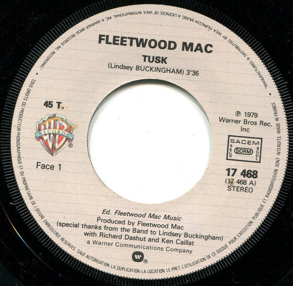 Fleetwood Mac : Tusk (7", Single)