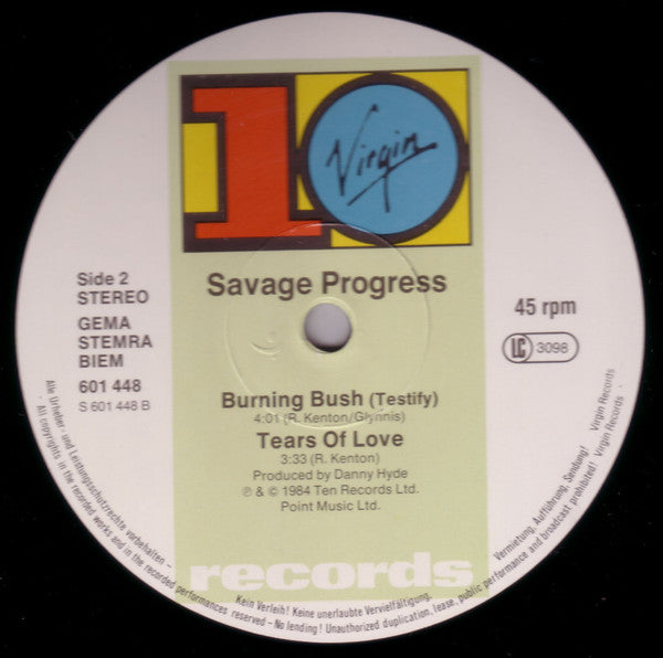 Savage Progress : Burning Bush (12")