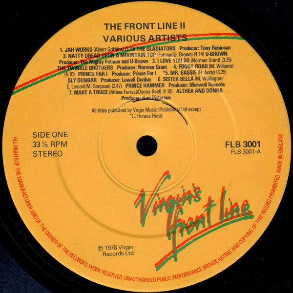 Various : The Front Line II (LP, Comp)