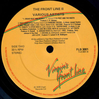 Various : The Front Line II (LP, Comp)