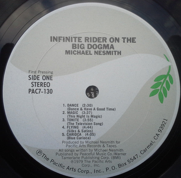 Michael Nesmith : Infinite Rider On The Big Dogma (LP, Album, Ter)