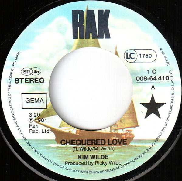 Kim Wilde : Chequered Love (7", Single)