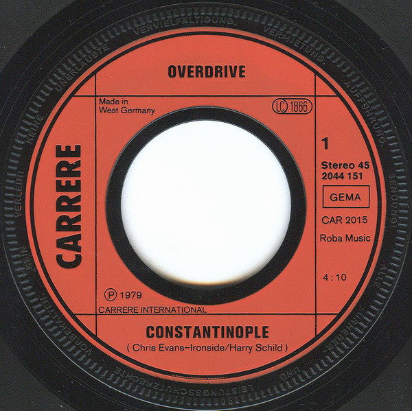 Overdrive (10) : Constantinople (7", Single)