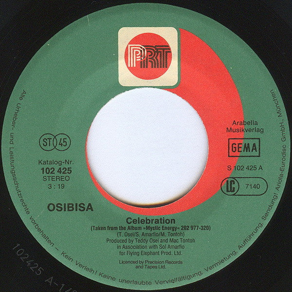 Osibisa : Celebration (7", Single)