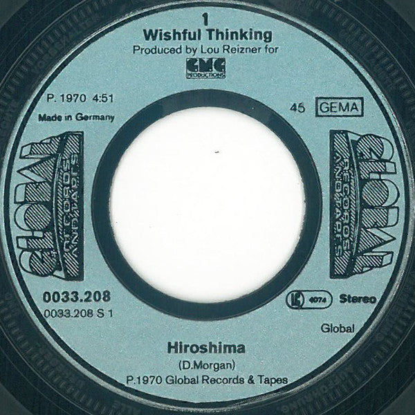 Wishful Thinking : Hiroshima (7", Single, RE)