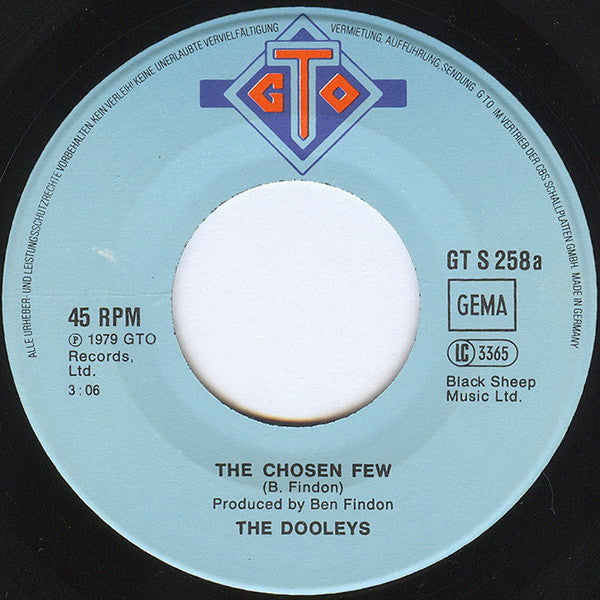 The Dooleys : The Chosen Few (7", Single)