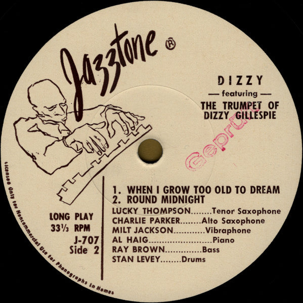 Dizzy Gillespie : Featuring The Trumpet Of Dizzy Gillespie (7")