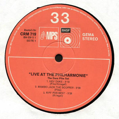 The Dave Pike Set : Live At The Philharmonie (LP, Album)