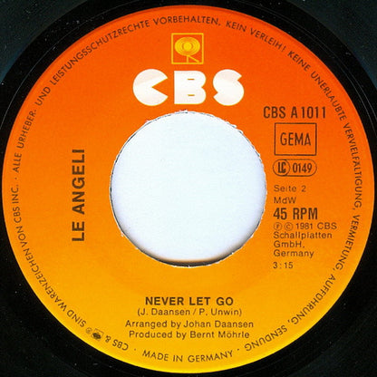 Le Angeli : Easy Lovin', Easy Livin' (7", Single)