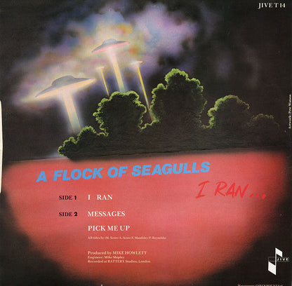 A Flock Of Seagulls : I Ran (12", Single, M/Print)