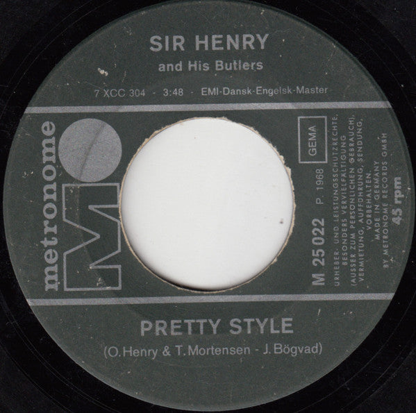 Sir Henry & His Butlers : Camp / Pretty Style (7", Single)