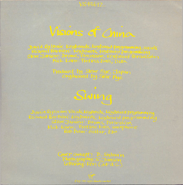 Japan : Visions Of China (12", Single)