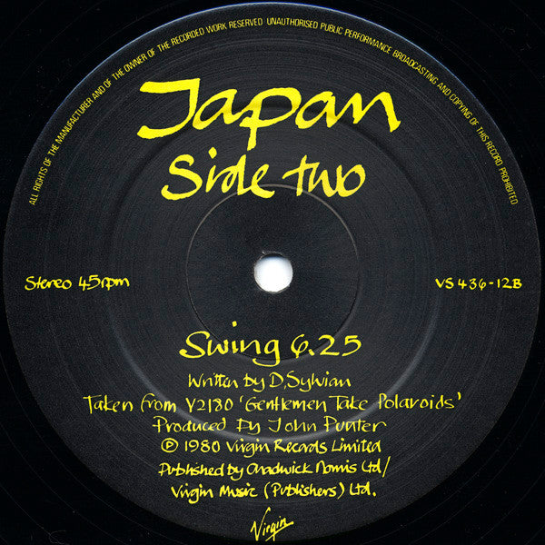 Japan : Visions Of China (12", Single)