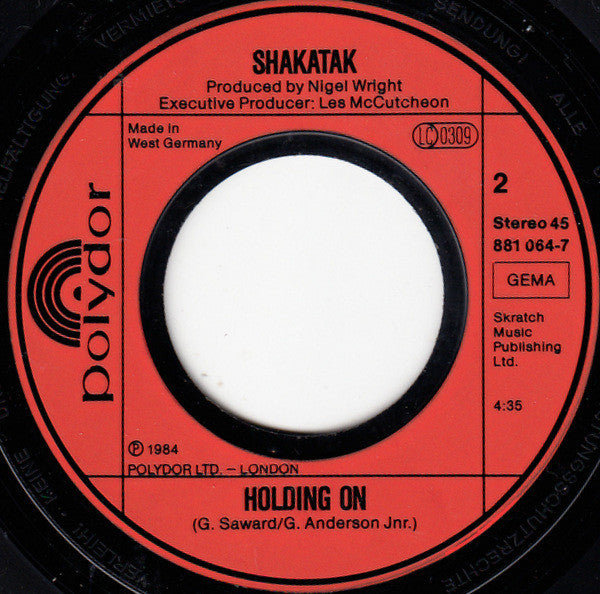 Shakatak : Down On The Street (7", Single)