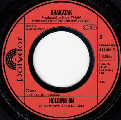 Shakatak : Down On The Street (7", Single)