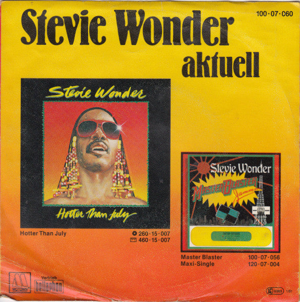 Stevie Wonder : I Ain't Gonna Stand For It (7", Single)