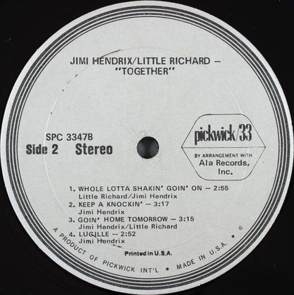 Jimi Hendrix / Little Richard : Together (LP, Album, RE)