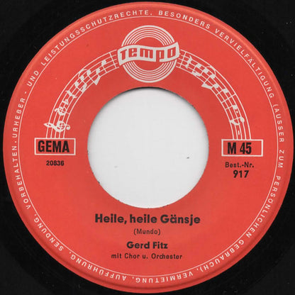 Gerd Fitz : Das Humbta Tätärä / Heile, Heile Gänsje (7", Single, Mono)