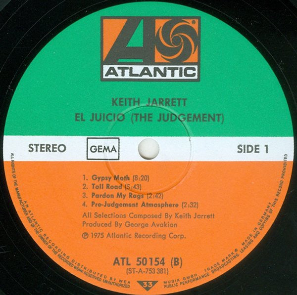 Keith Jarrett : El Juicio (The Judgement) (LP, Album)