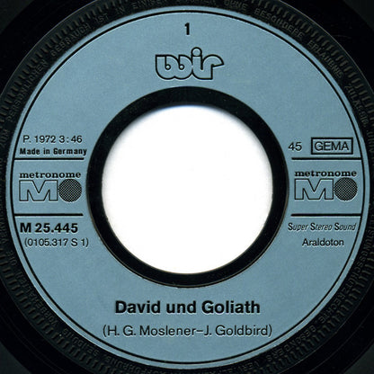 Wir (3) : David + Goliath / Jerusalem (7", Single)