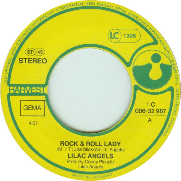 Lilac Angels : Rock & Roll Lady (7", Single)