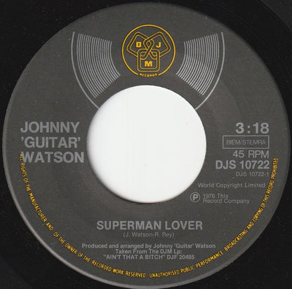 Johnny Guitar Watson : Superman Lover (7", Single)