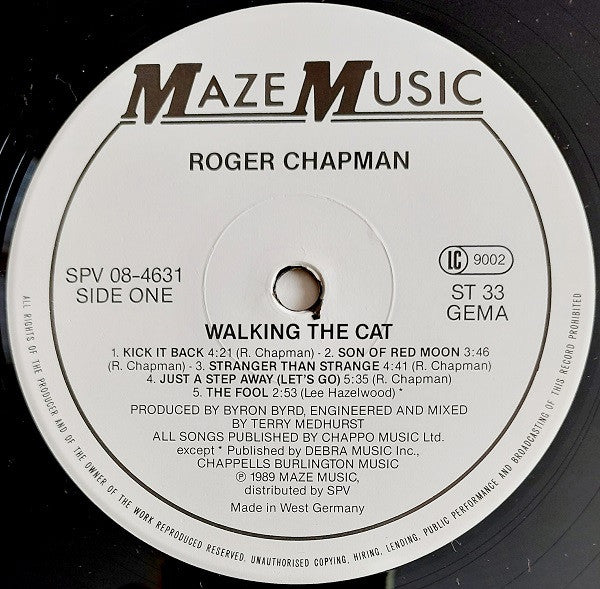 Roger Chapman : Walking The Cat (LP, Album)