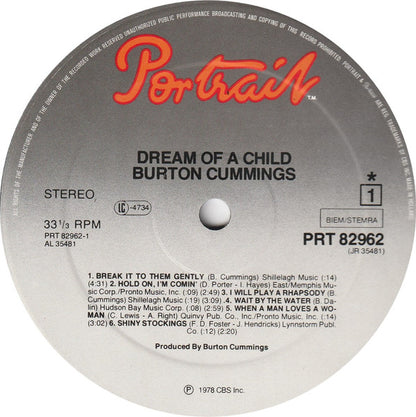 Burton Cummings : Dream Of A Child (LP, Album)