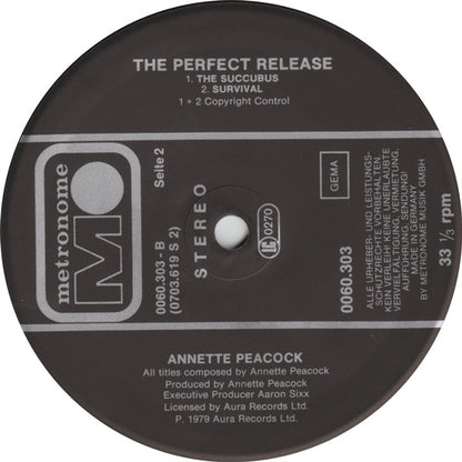 Annette Peacock : The Perfect Release (LP, Album)