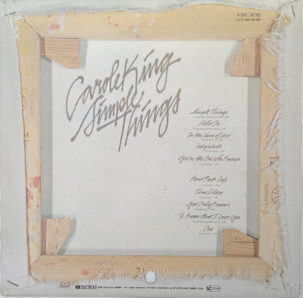 Carole King : Simple Things (LP, Album)