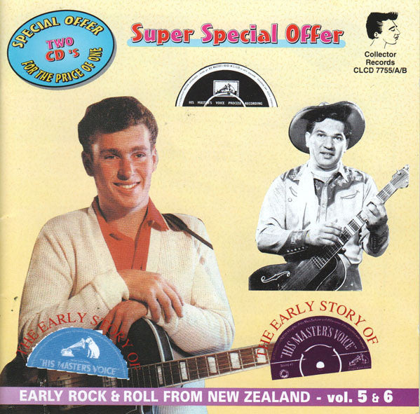 Various : The Early Story of His Master's Voice (Early Rock & Roll From New Zealand - Vol. 5 & 6) (2xCD, Comp, Mono, Unofficial)