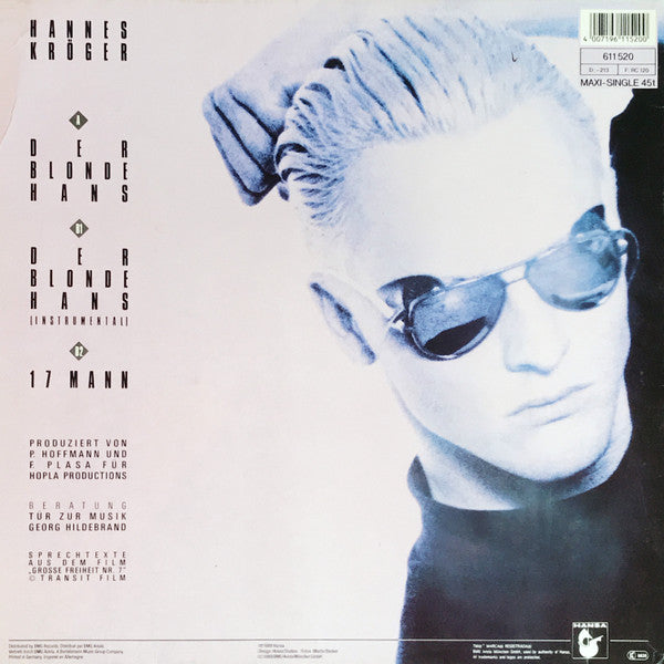 Hannes Kröger : Der Blonde Hans (12", Maxi)