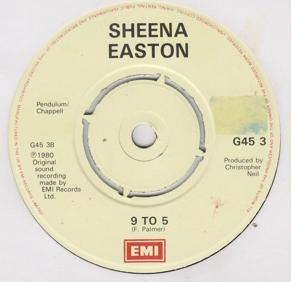 Sheena Easton : Modern Girl / 9 To 5 (7", Single)