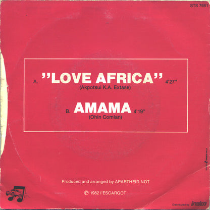 Apartheid Not : Love Africa (7")