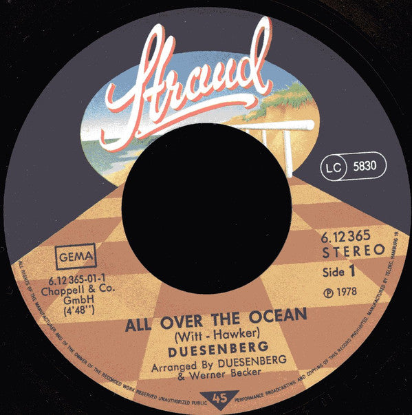 Duesenberg : All Over The Ocean (7", Single)