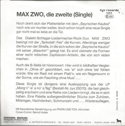 Max Zwo : Tankstell'-Fee (7", Single)