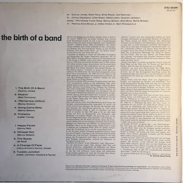 Quincy Jones : The Birth Of A Band (LP, Album)