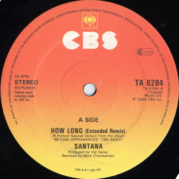 Santana : How Long (Extended Remix) (12")